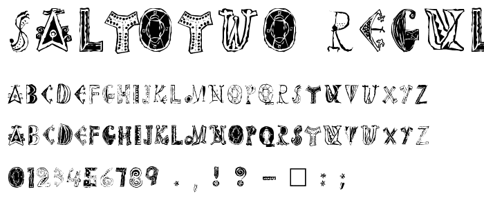 SaltoTwo Regular font